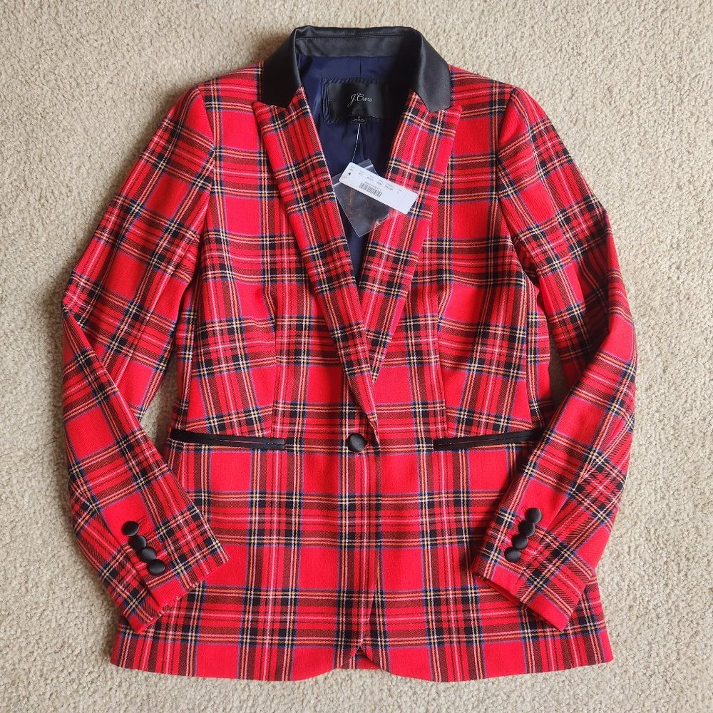 NWT J. Crew Parke Tartan Plaid Blazer